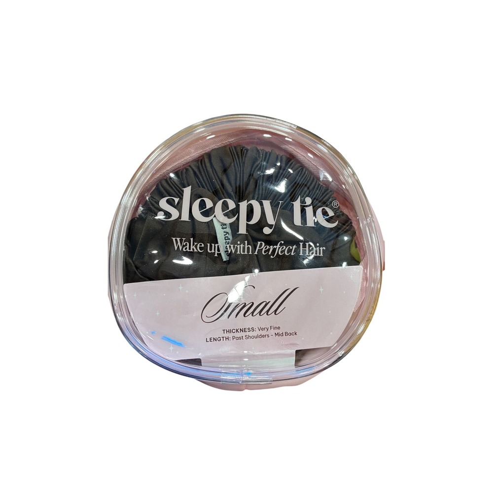 Sleepy Tie Satin Blowout Protector Small Espresso NIB Overnight Hair Hack